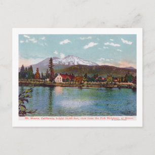 Postal Vista del Monte Shasta desde la pescadería
