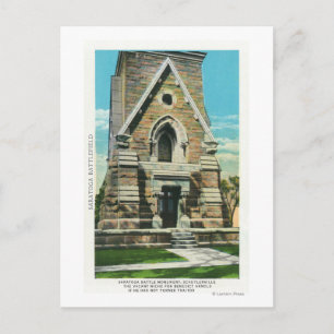 Postal Vista del monumento a la batalla de Saratoga