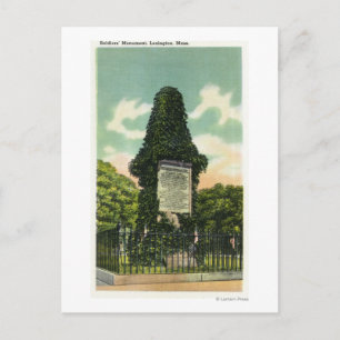 Postal Vista del monumento a los soldados