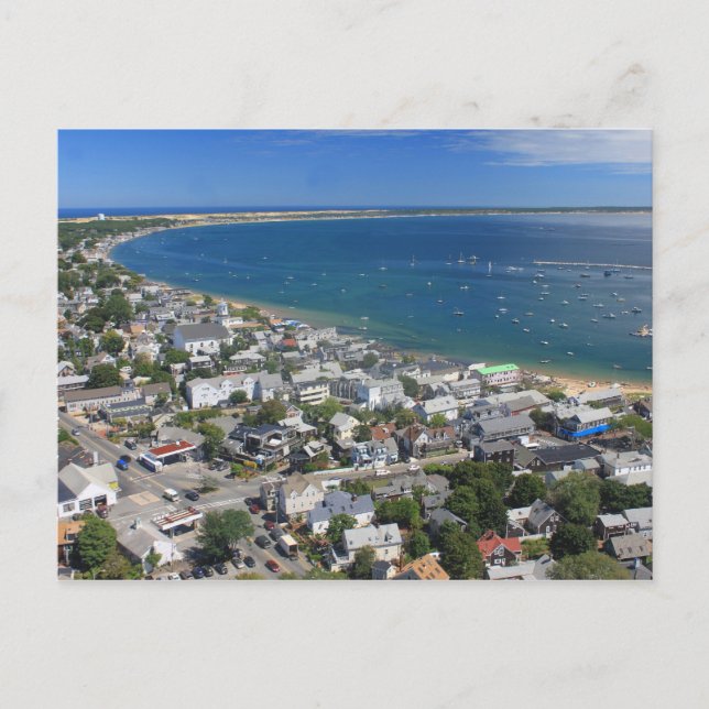 Postal Vista del monumento al peregrino Cape Cod (Anverso)