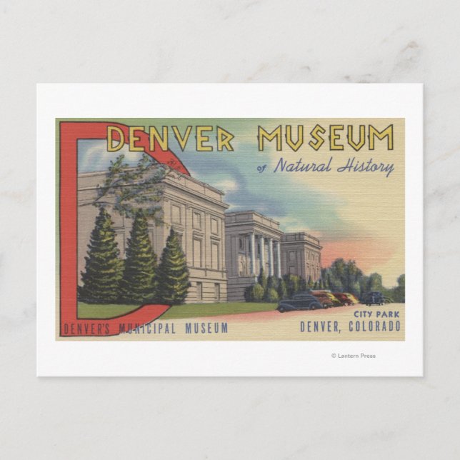 Postal Vista del Museo de Historia Natural de Denver (Anverso)
