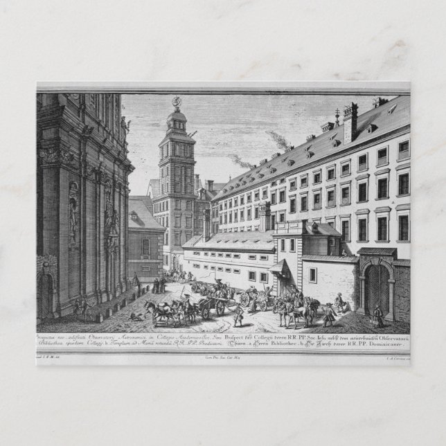 Postal Vista del nuevo observatorio en los jesuitas (Anverso)