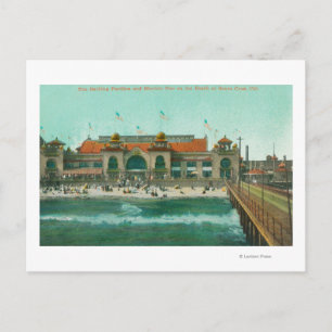 Postal Vista del pabellón de baño y del muelle eléctrico