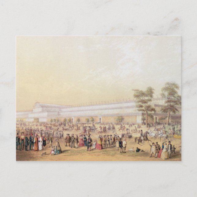 Postal Vista del Palacio de Cristal (Anverso)