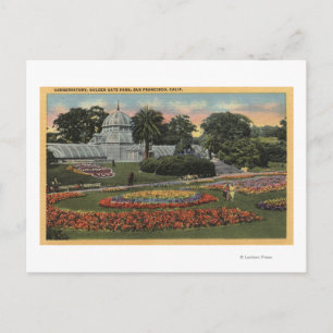Postal Vista del Parque Golden Gate y Conservatorio