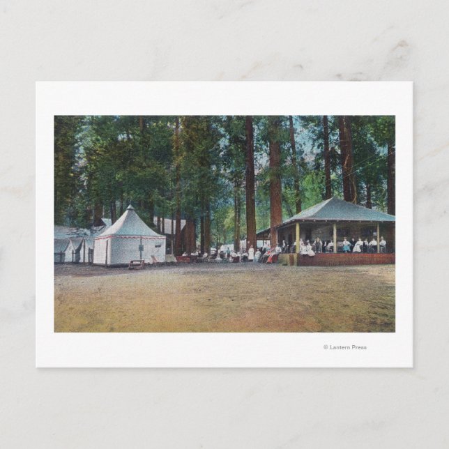 Postal Vista del parque nacional de CurryYosemite del (Anverso)