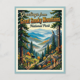 Postal Vista del Parque Nacional de las Grandes Montañas 