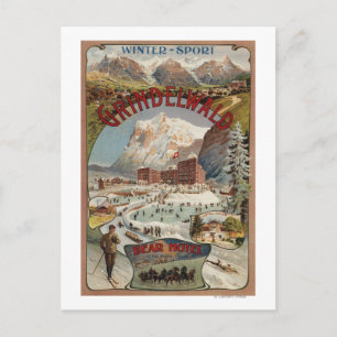 Postal Vista del Poster Promocional del Hotel Bear