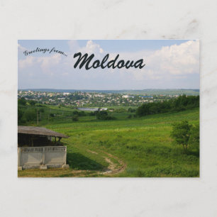 Postal Vista del pueblo de Suruceni Moldavia