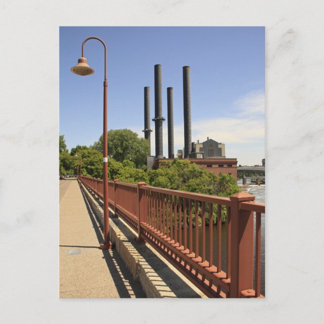 Postal Vista del puente Arco de Piedra (Anverso)