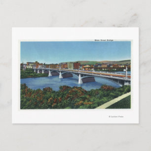 Postal Vista del puente de la calle principal
