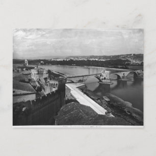 Postal Vista del puente de St. Benezet