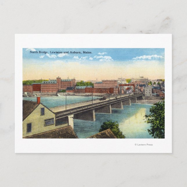 Postal Vista del puente norte (Anverso)