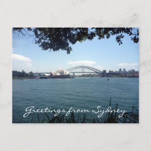 Postal vista del puerto de sydney