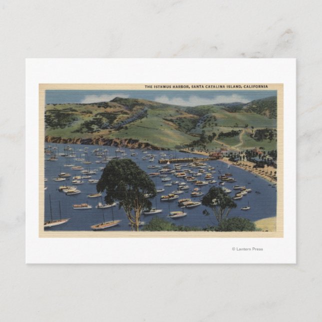 Postal Vista del puerto del Istmo (Anverso)