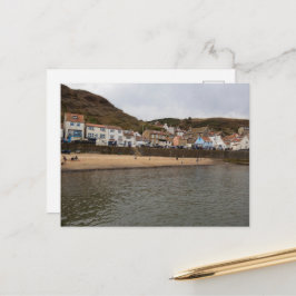 Postal Vista del puerto del pueblo de Staithes