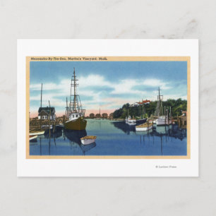 Postal Vista del puerto, Martha's Vineyard