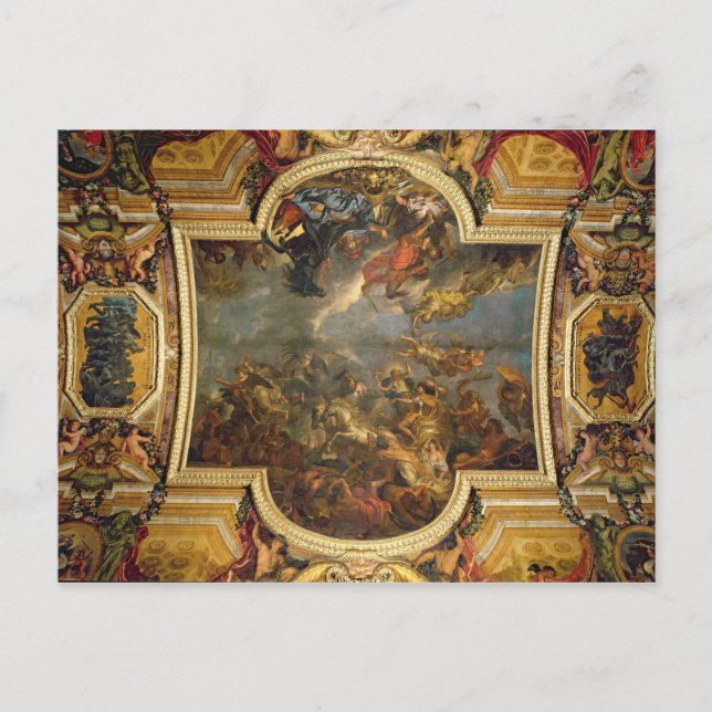 Postal Vista del Rey tomando Maastricht en 13 días (Anverso)