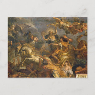 Postal Vista del rey tomando Maastricht en trece