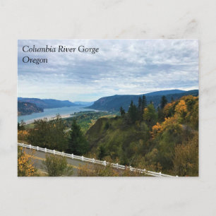 Postal Vista del río Columbia, desfiladero del río Columb