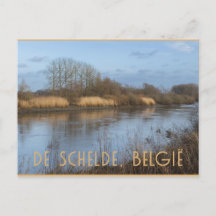 Vista del río Scheldt, Dendermonde, Bélgica