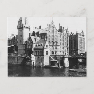 Postal Vista del Speicherstadt Hamburg, c.1910