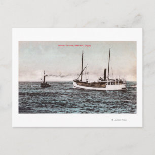 Postal Vista del Steamer ElizabethBandon, OR