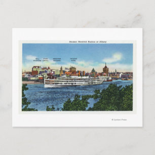 Postal Vista del Steamer Hendrick Hudson