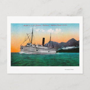 Postal Vista del Steamer Jefferson