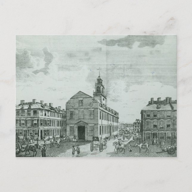 Postal Vista del Sudoeste de la Antigua Casa de Estado (Anverso)