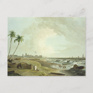 Postal Vista del Sureste del Fuerte de San Jorge, Madras,