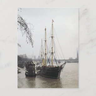 Postal Vista del Támesis del Río con descubrimiento de RR