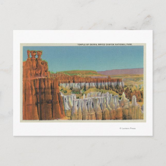 Postal Vista del Templo de Osiris (Anverso)