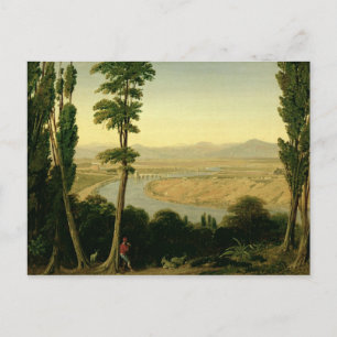 Postal Vista del Tíber y la Campagna Romana