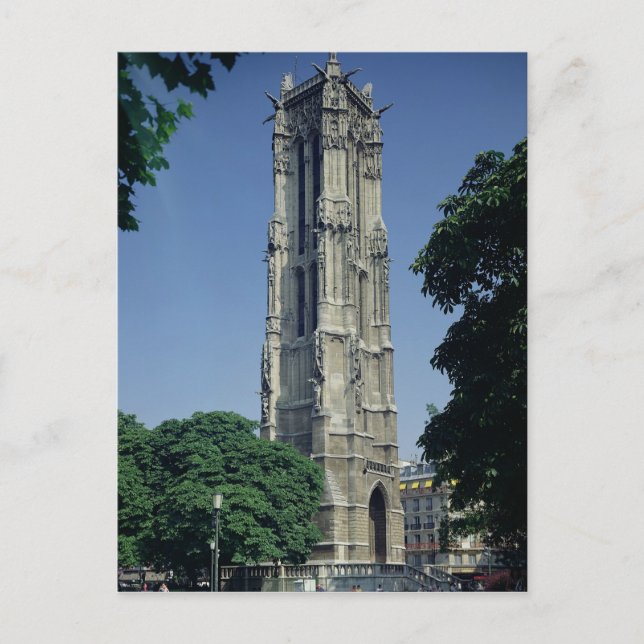 Postal Vista del Tour Saint-Jacques, 1508-22 (Anverso)