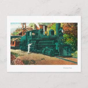 Postal Vista del tren de alta velocidad del Monte Tamalpa