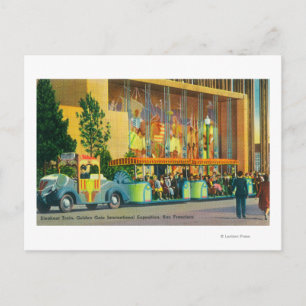 Postal Vista del tren Elefante