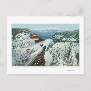 Postal Vista del tren en la Cumbre de la Costa