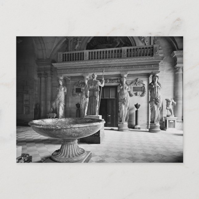 Postal Vista del Tribune de las Cariátides (Anverso)