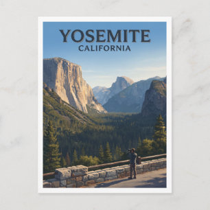 Postal Vista del Túnel Valle de Yosemite California Recue