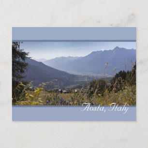 Postal Vista del Valle de Aosta, Italia