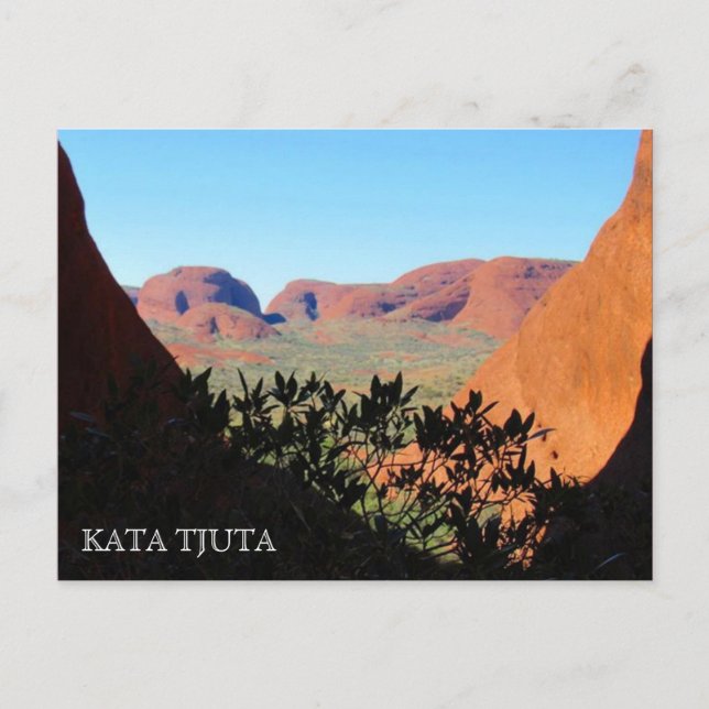 Postal vista del valle de kata tjuta (Anverso)