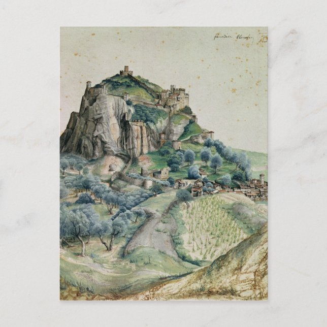 Postal Vista del Valle del Arco en el Tirol, 1495 (Anverso)