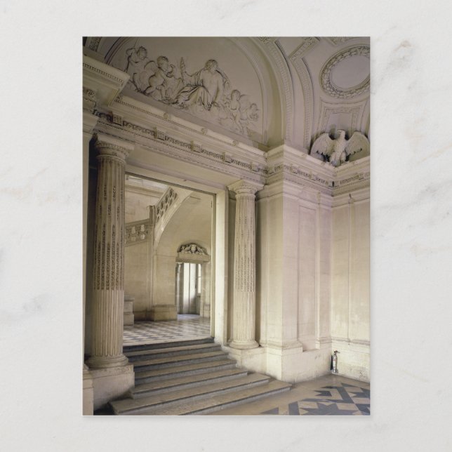 Postal Vista del vestíbulo central, construido 1642-51 (Anverso)