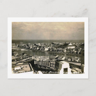 Postal Vista desde arriba, Asbury Park, New Jersey Vintag