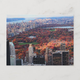 Postal Vista desde arriba: Otoño en Central Park 01