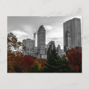 Postal Vista desde Central Park en la ciudad de Nueva Yor