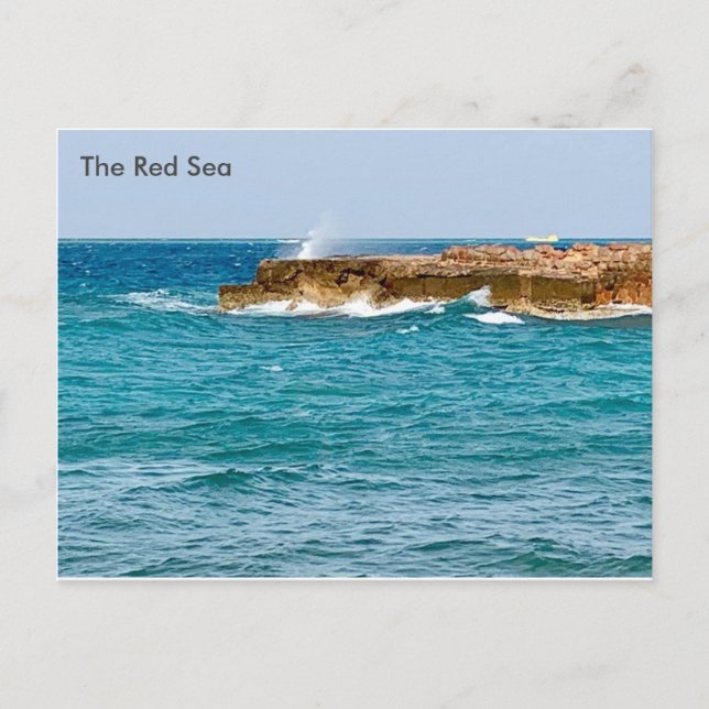 Postal Vista desde Egipto del Mar Rojo desde Egipto (Anverso)