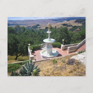 Postal Vista desde el Castillo del Corazón, San Simeon, C