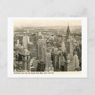 Postal Vista desde Empire State Bldg., New York Vintage